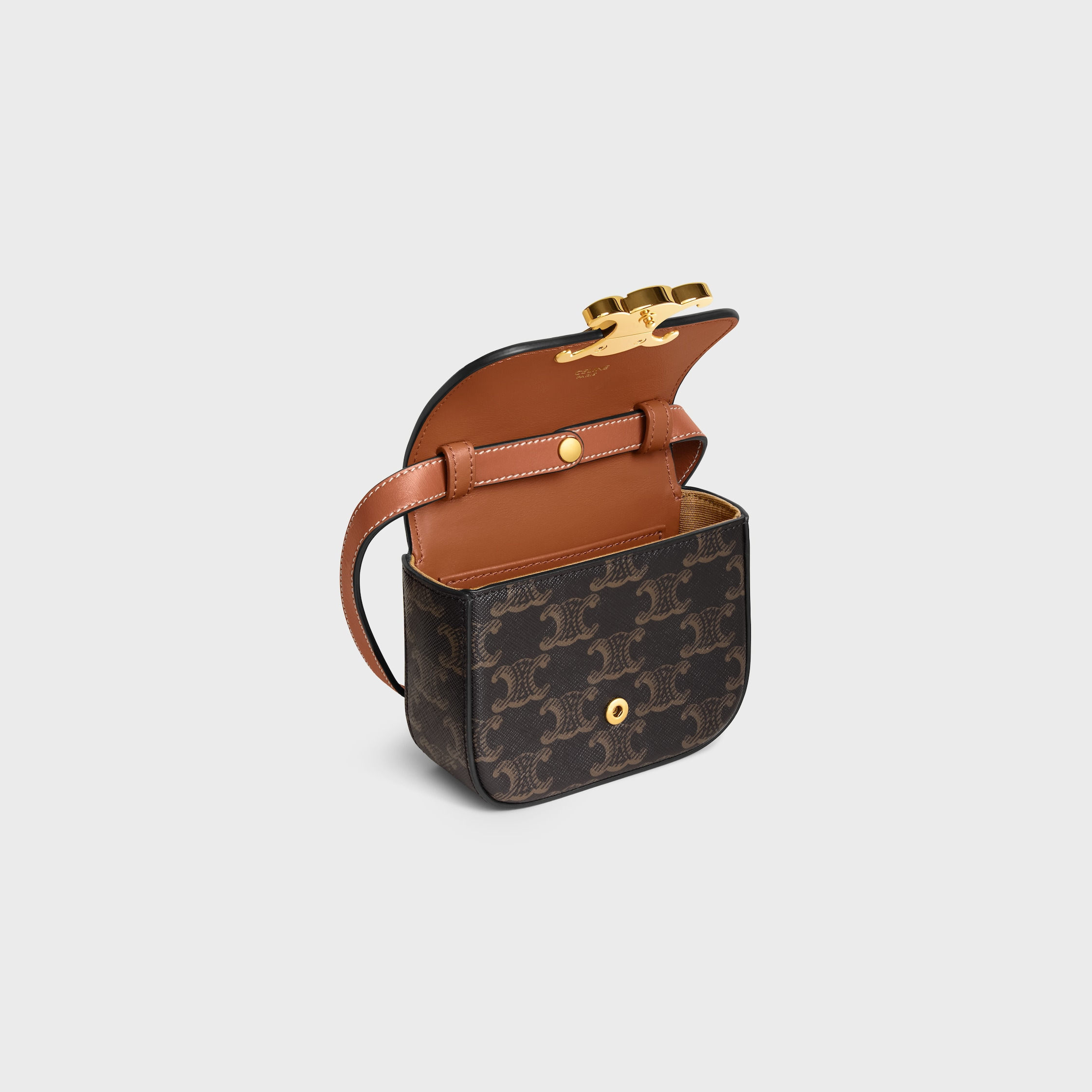 MINI CLAUDE in TRIOMPHE CANVAS and calfskin - 4