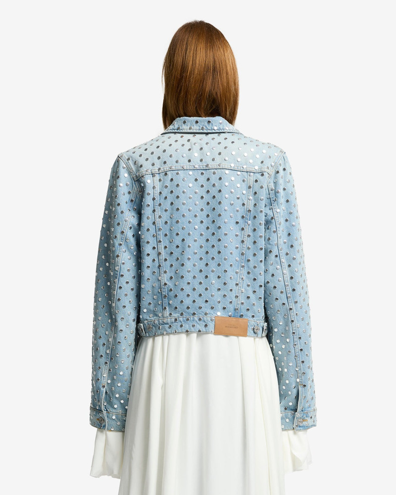 Studded Trucker Jacket in Bleach 5