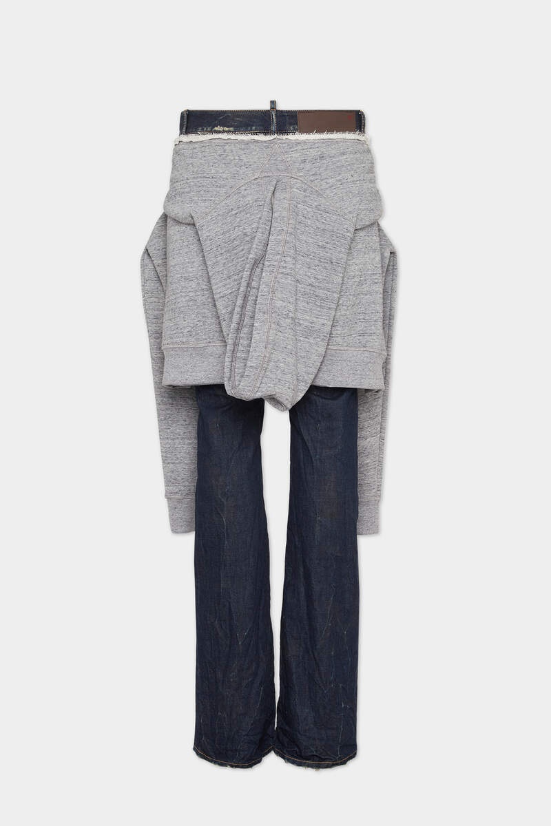 DARK CRINCKLE WASH 5 POCKETS PANTS - 2