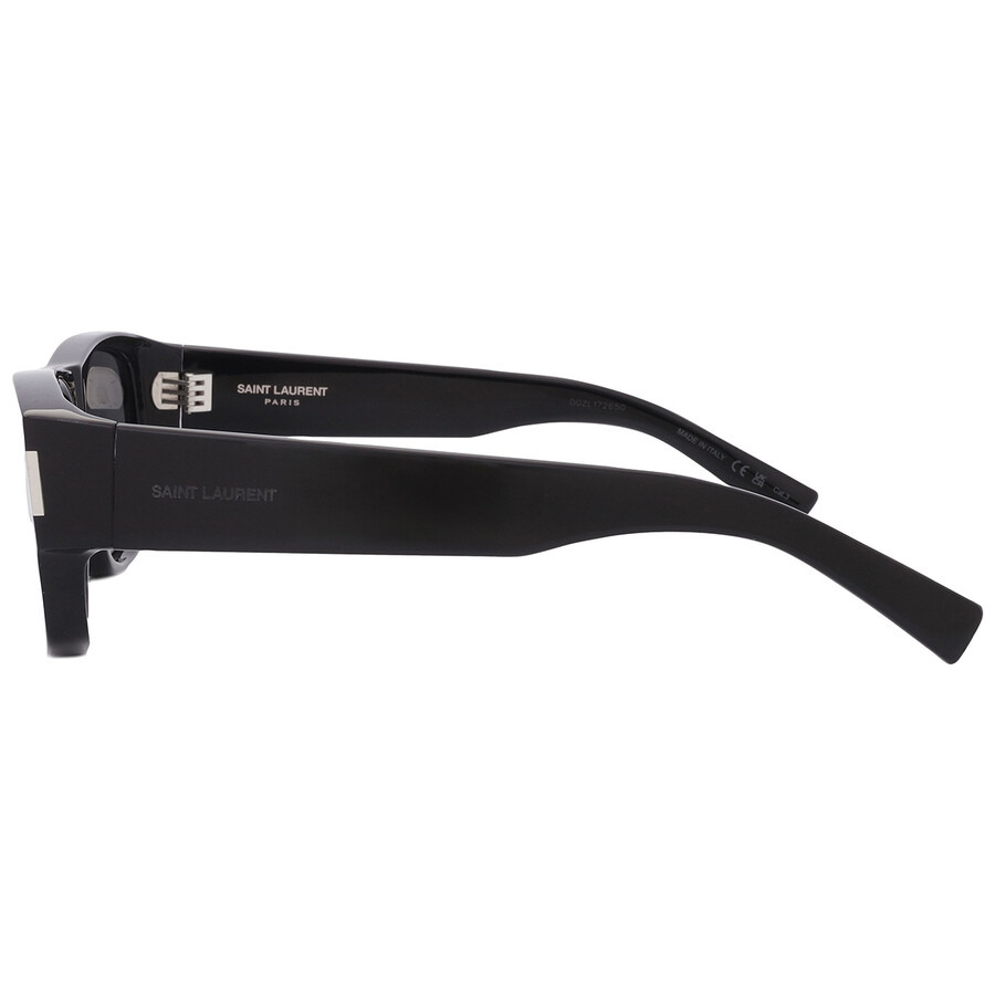 Saint Laurent Dark Grey Rectangular Men's Sunglasses SL 689 001 59 - 5