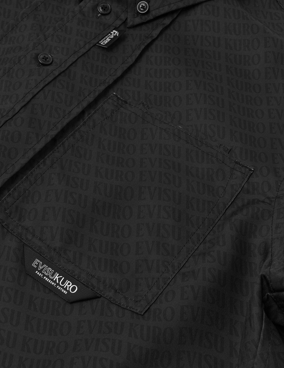 Allover Logo Print Loose Fit Short Sleeves Shirt - 9