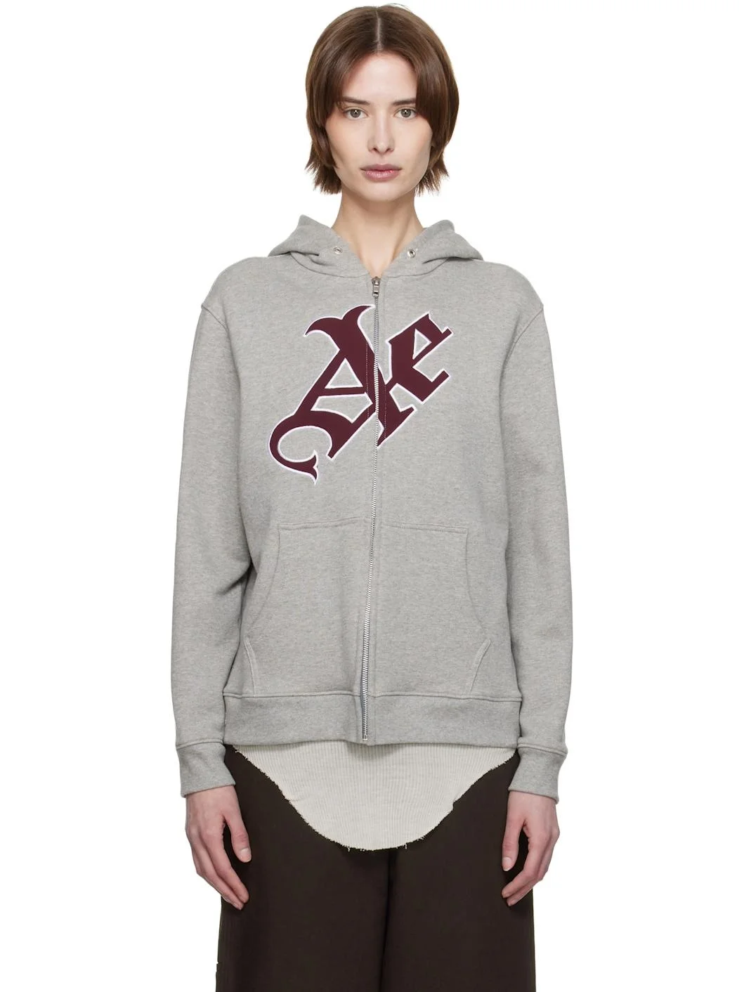 Gray 'AE' Hoodie - 1