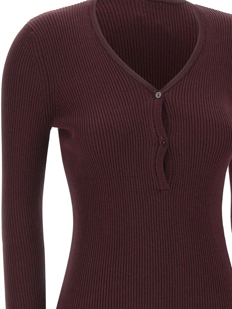 Oscar ribbed V-neck sweater 5