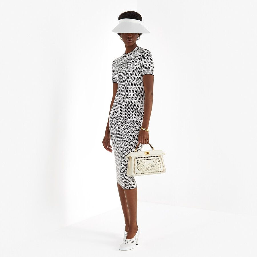 White viscose dress - 4