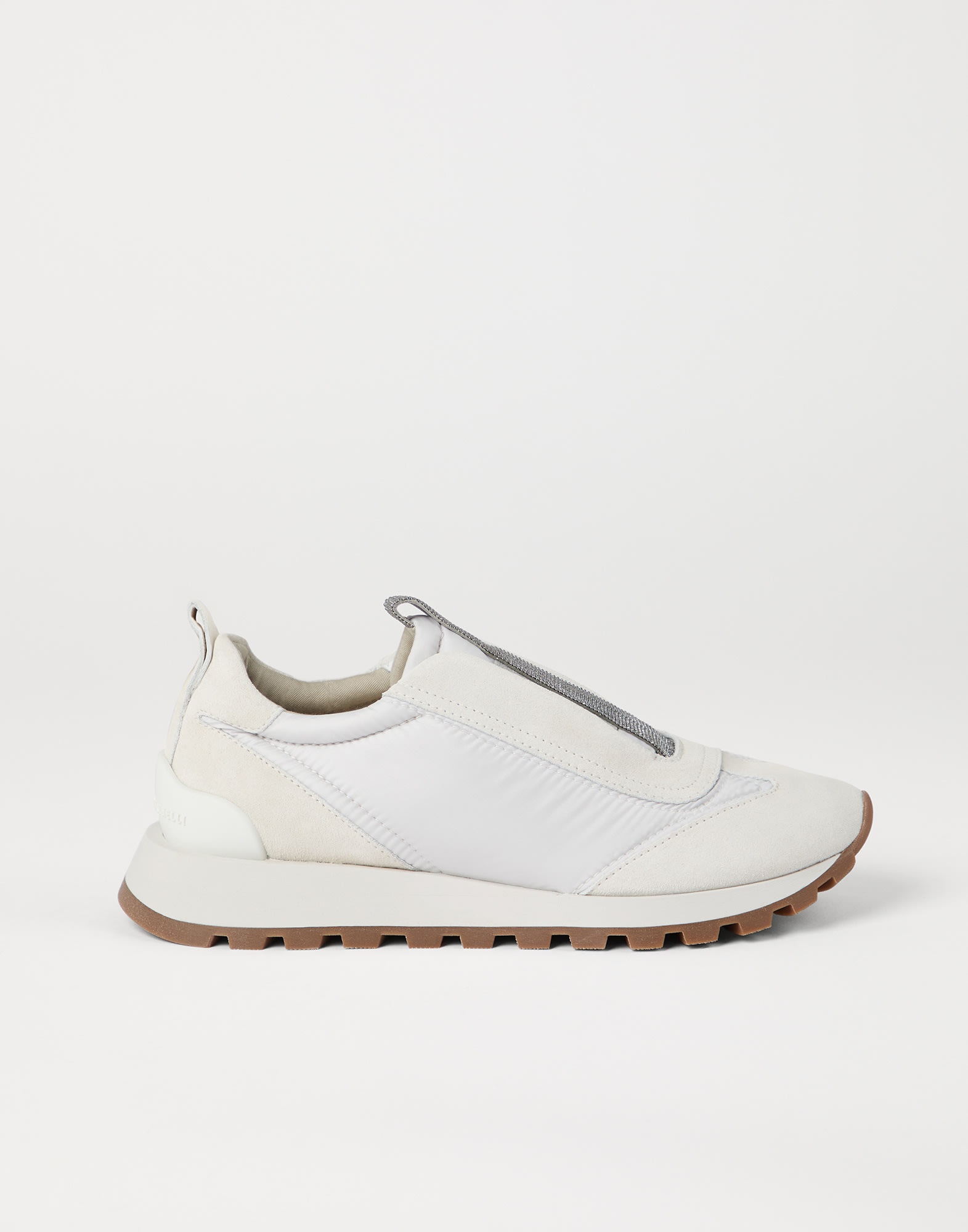 Suede and techno fabric runners with precious detail - 5