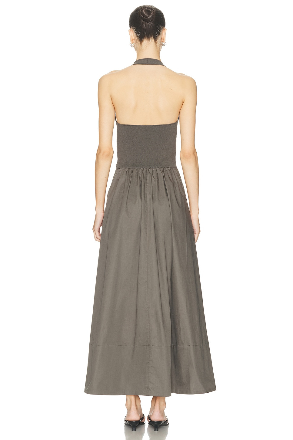 Halter Gathered Dress - 3