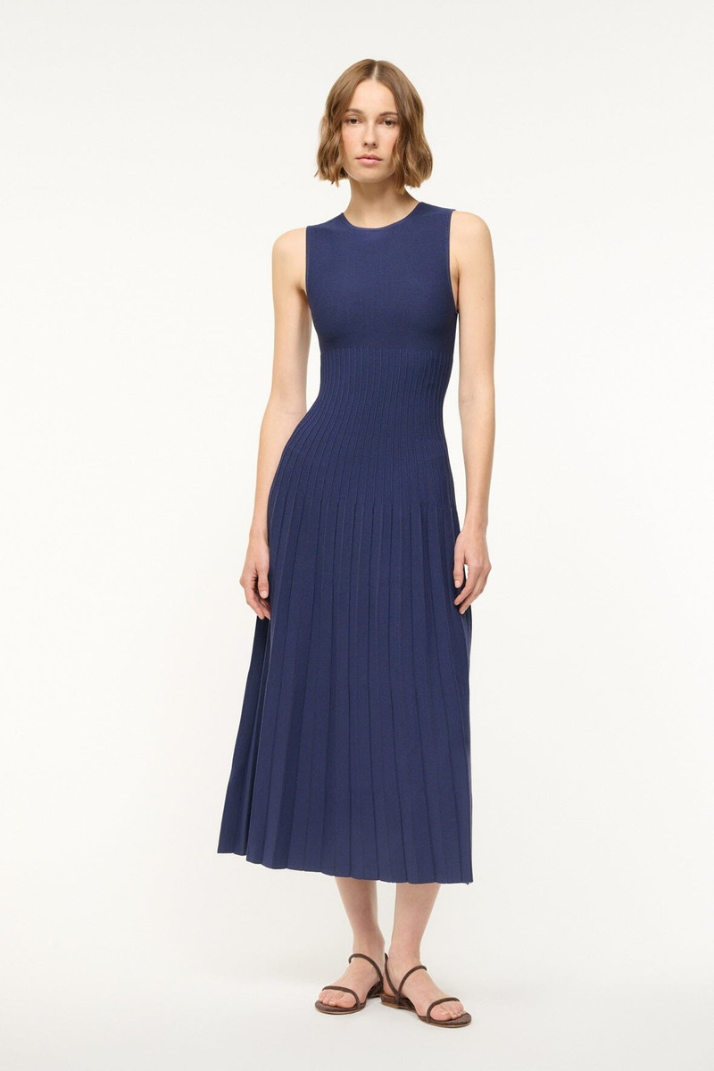 STAUD STAUD ELYSE DRESS NAVY outlook