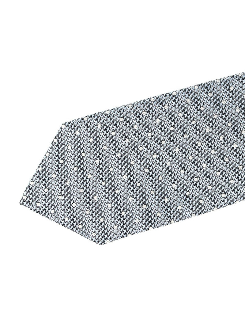 jacquard polka-dot silk tie 3