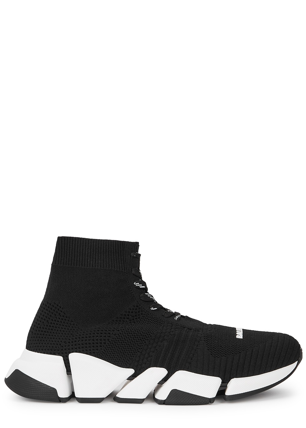 BALENCIAGA Speed 2.0 black stretch-knit sneakers