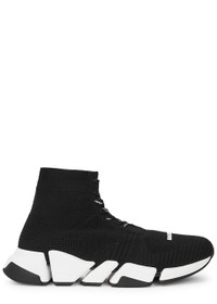 BALENCIAGA Speed 2.0 black stretch-knit sneakers