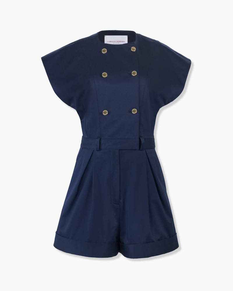 Double-Breasted Romper with Belt 1