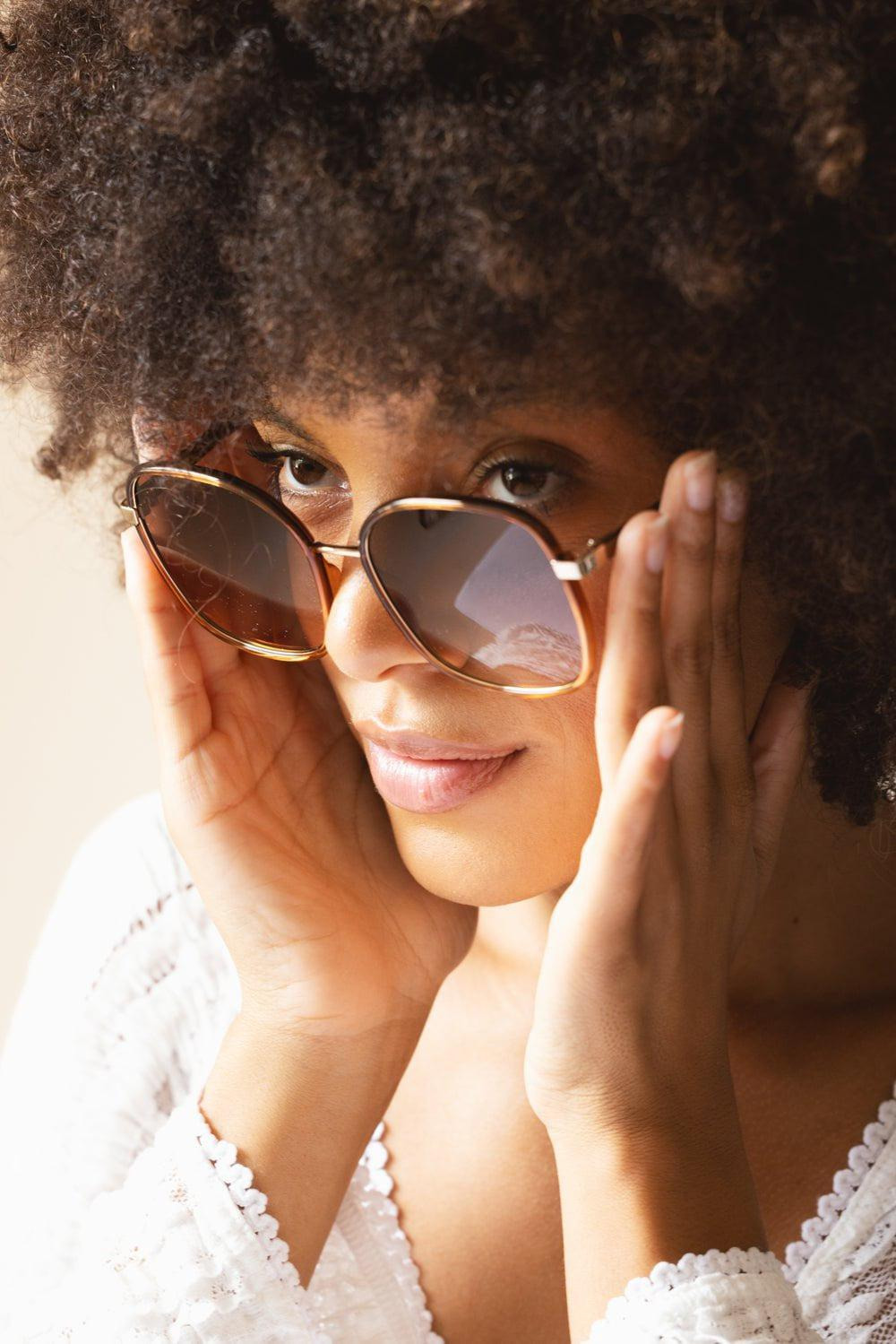 Full Rim Sunglasses - Brown - 2