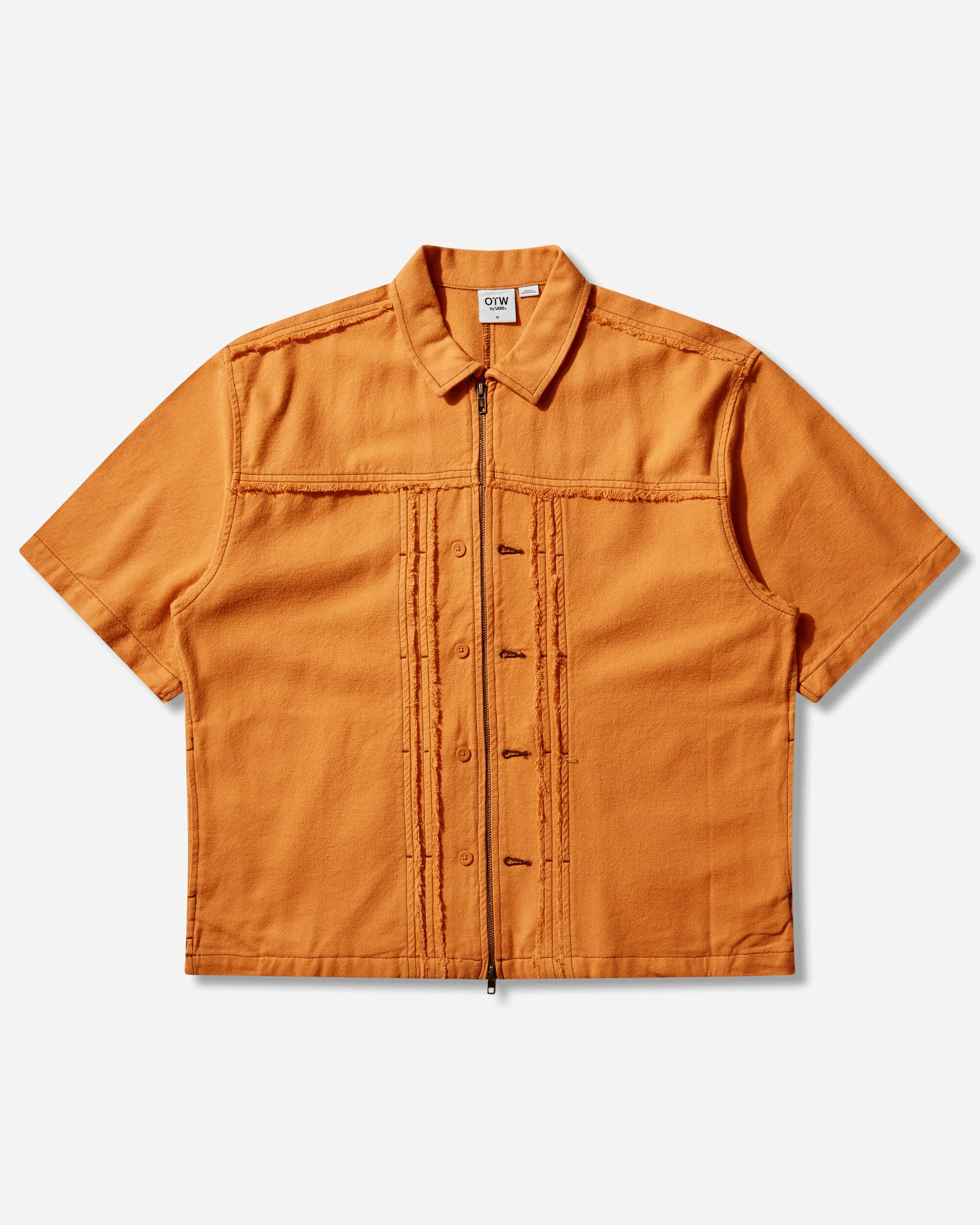 Men's Double Edge Shortsleeve Shirt Sunset Orange - 1