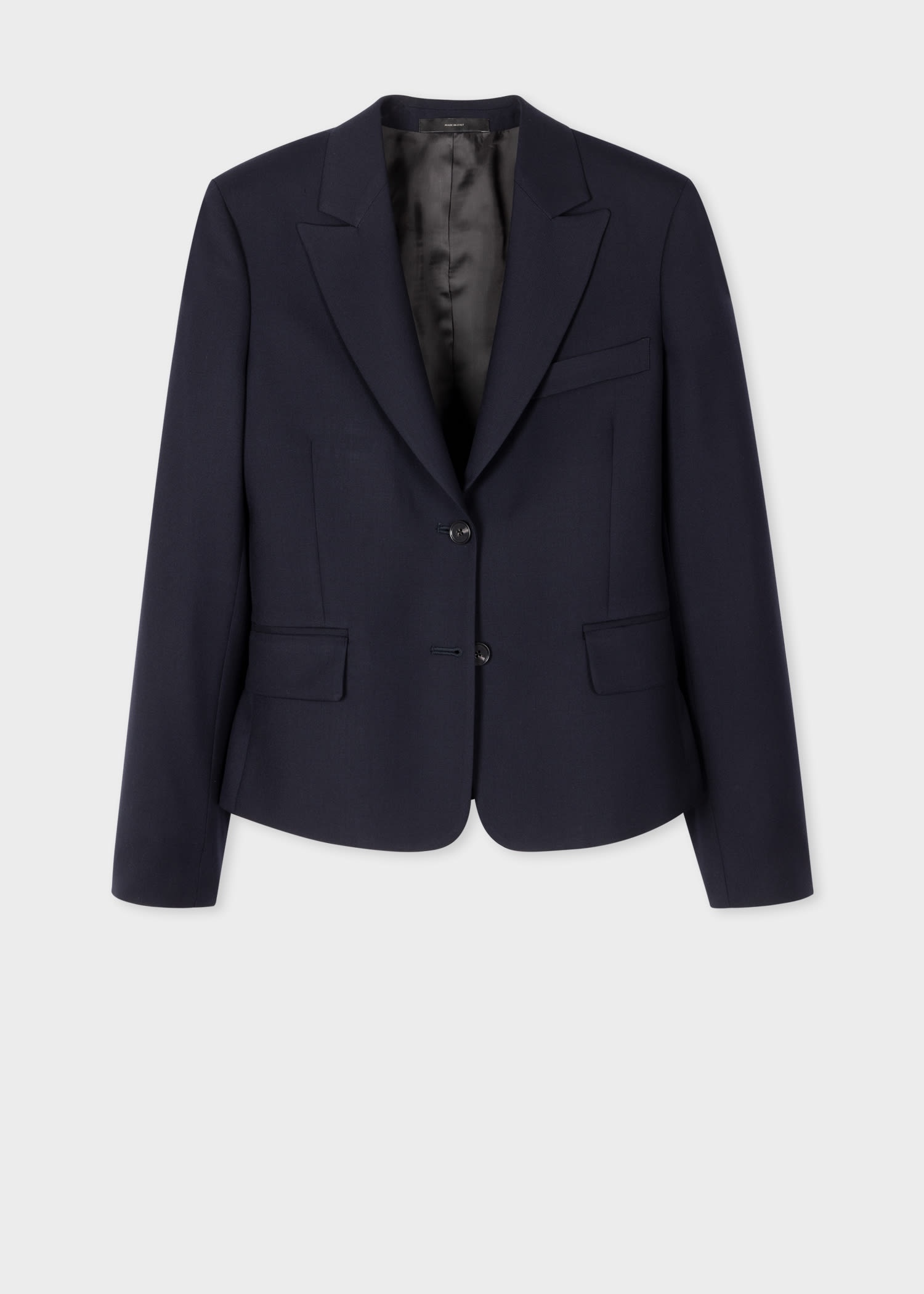 Wool Cropped 'A Suit To Travel In' Blazer - 1