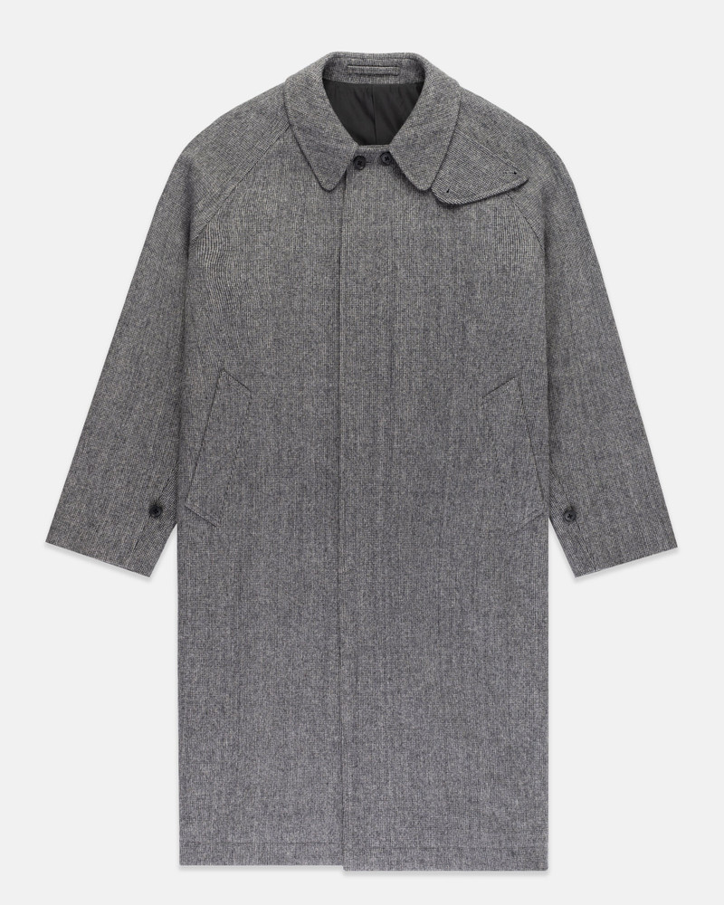 GREY BARLEYCORN BRITISH TWEED BALMACAAN 1