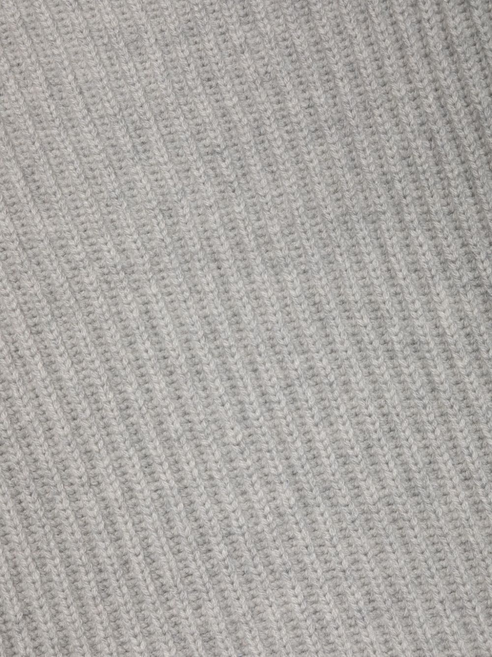ribbed-knit cashmere scarf - 2