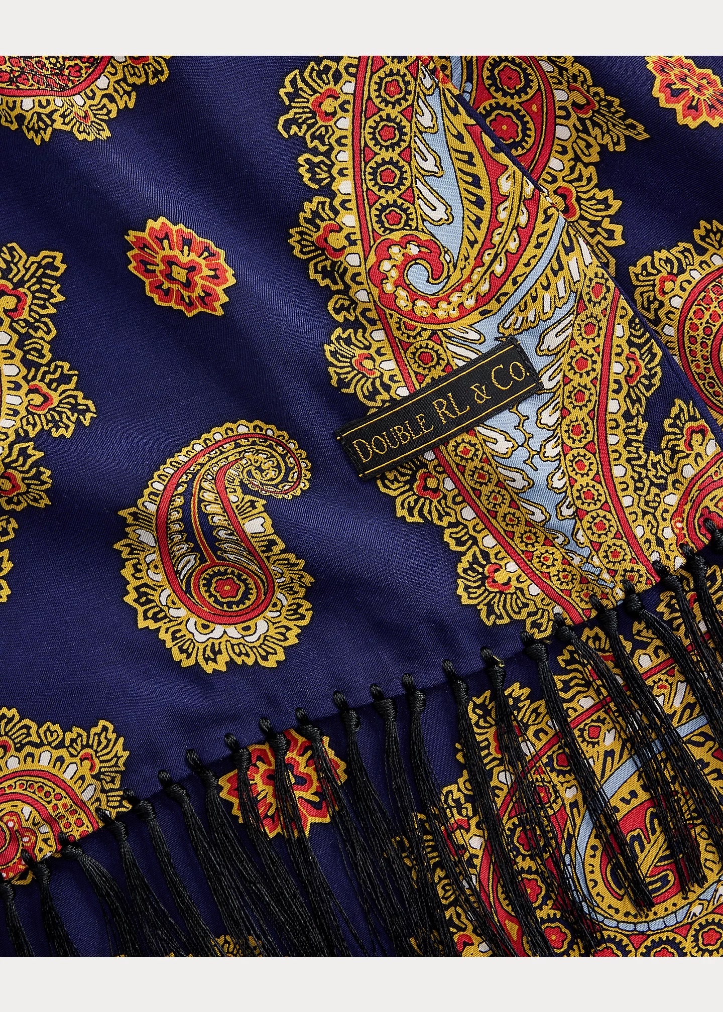 Tasseled Paisley-Print Scarf - 4