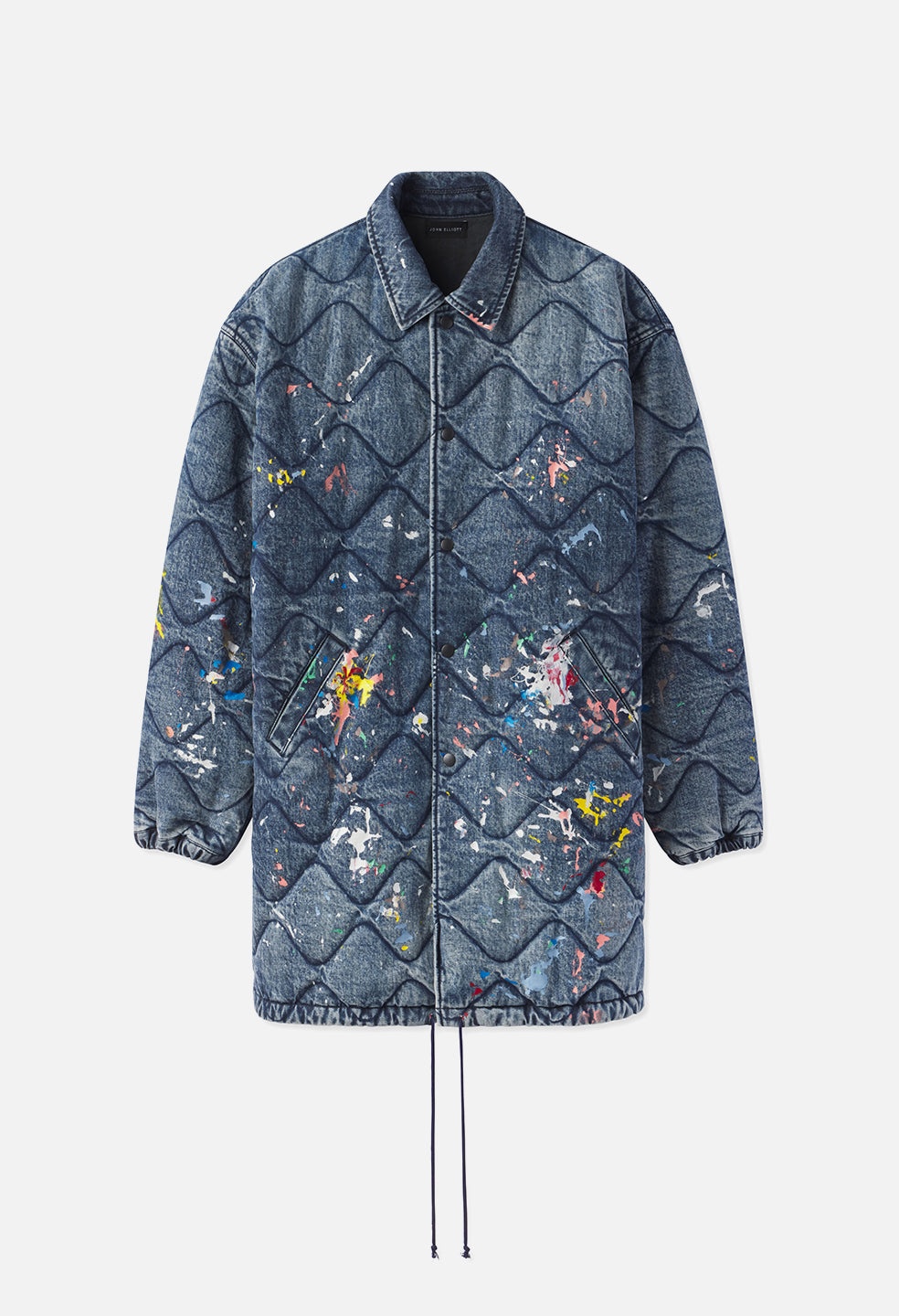 QUILTED OVERSIZED COACHS JACKET - 1