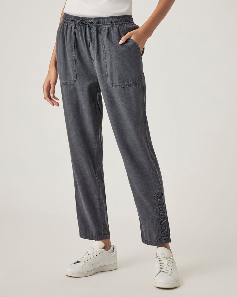 Angie Straight Leg Lace-Up Pant 1