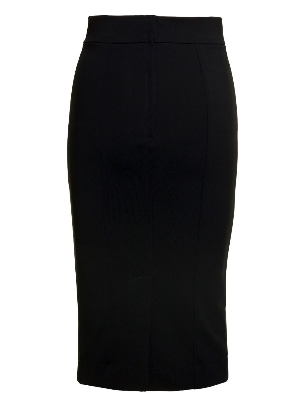 chevron-panel pencil midi skirt - 2
