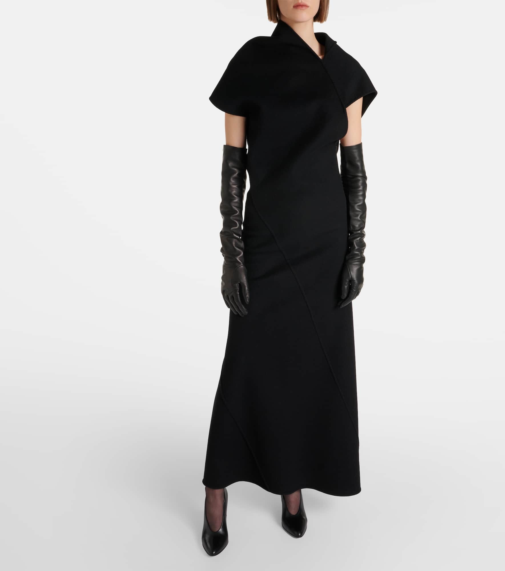 Kamil paneled cashmere gown - 2