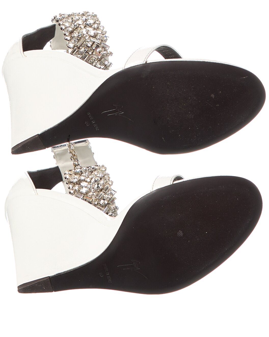 Giuseppe Zanotti Jetaime 105 Patent Wedge Sandal (Authentic Pre-Loved) - 4