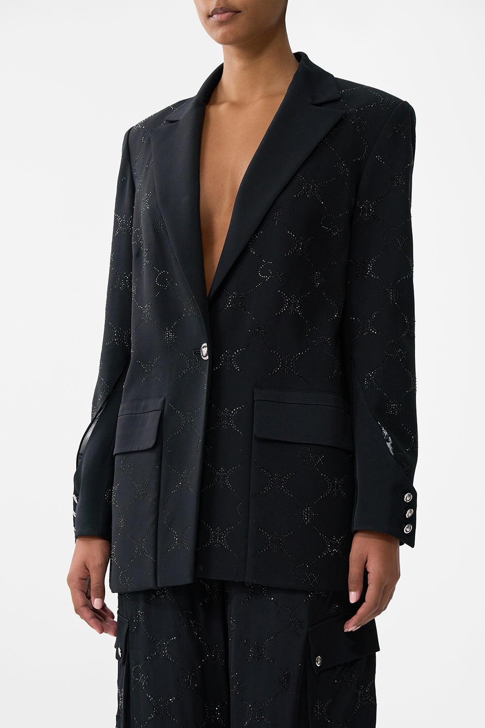 JACKET WITH SLEEVE CUT OUT DETAIL - 5