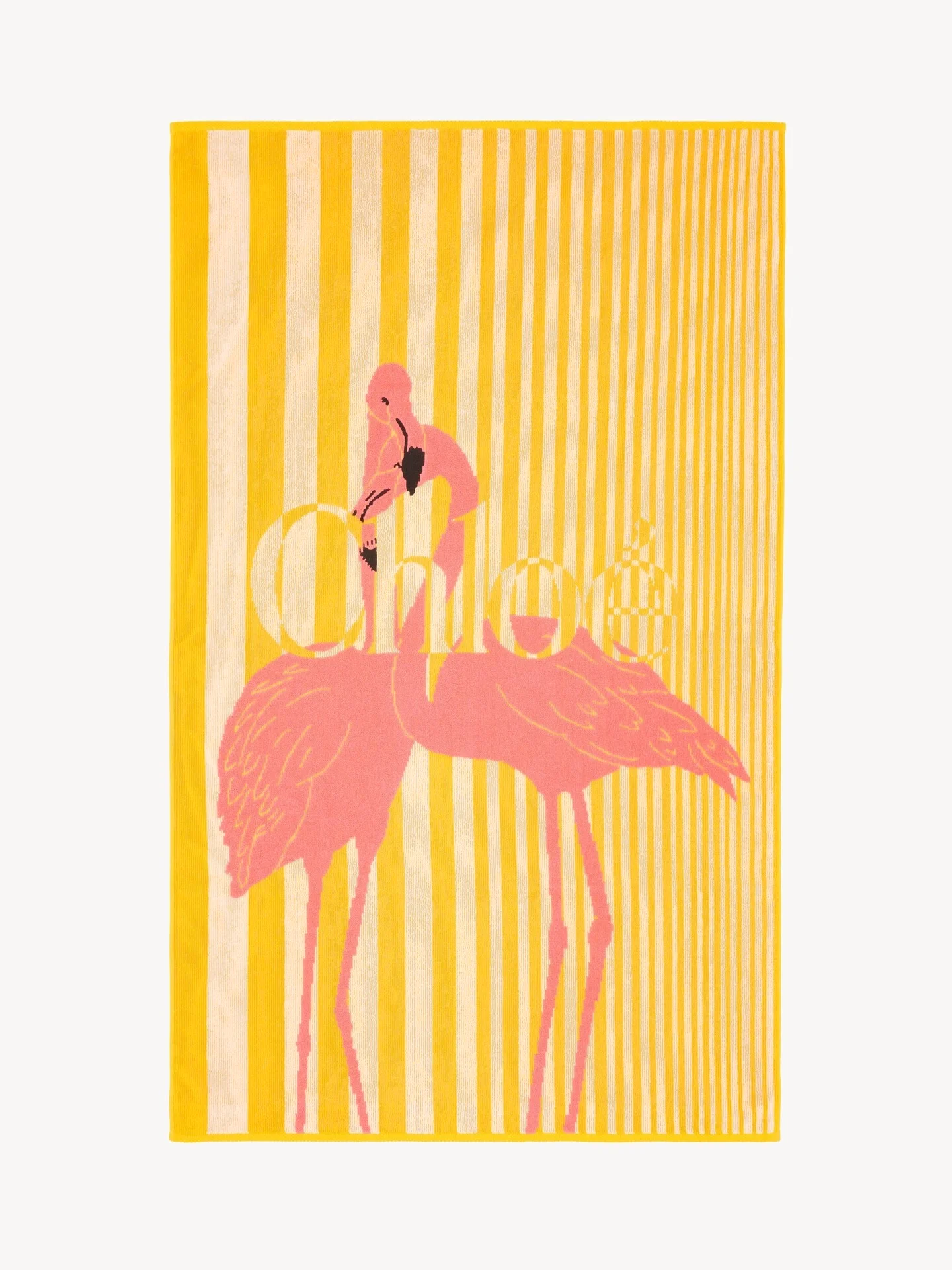 THE CHLOÉ STRIPY BEACH TOWEL IN COTTON TOWELING - 1