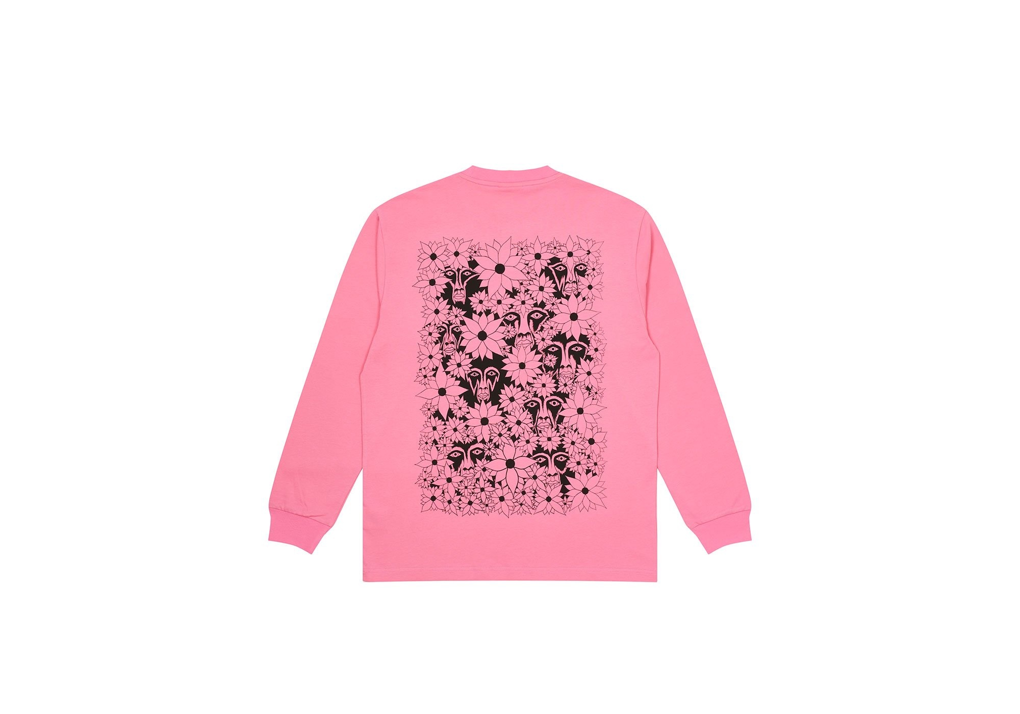 PALACE SUBURBAN BLISS FLOWER FACES LONGSLEEVE PINK - 1