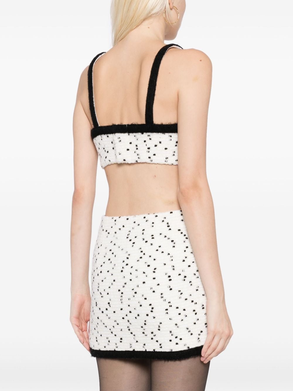 bouclÃ© wool-blend cropped top - 4