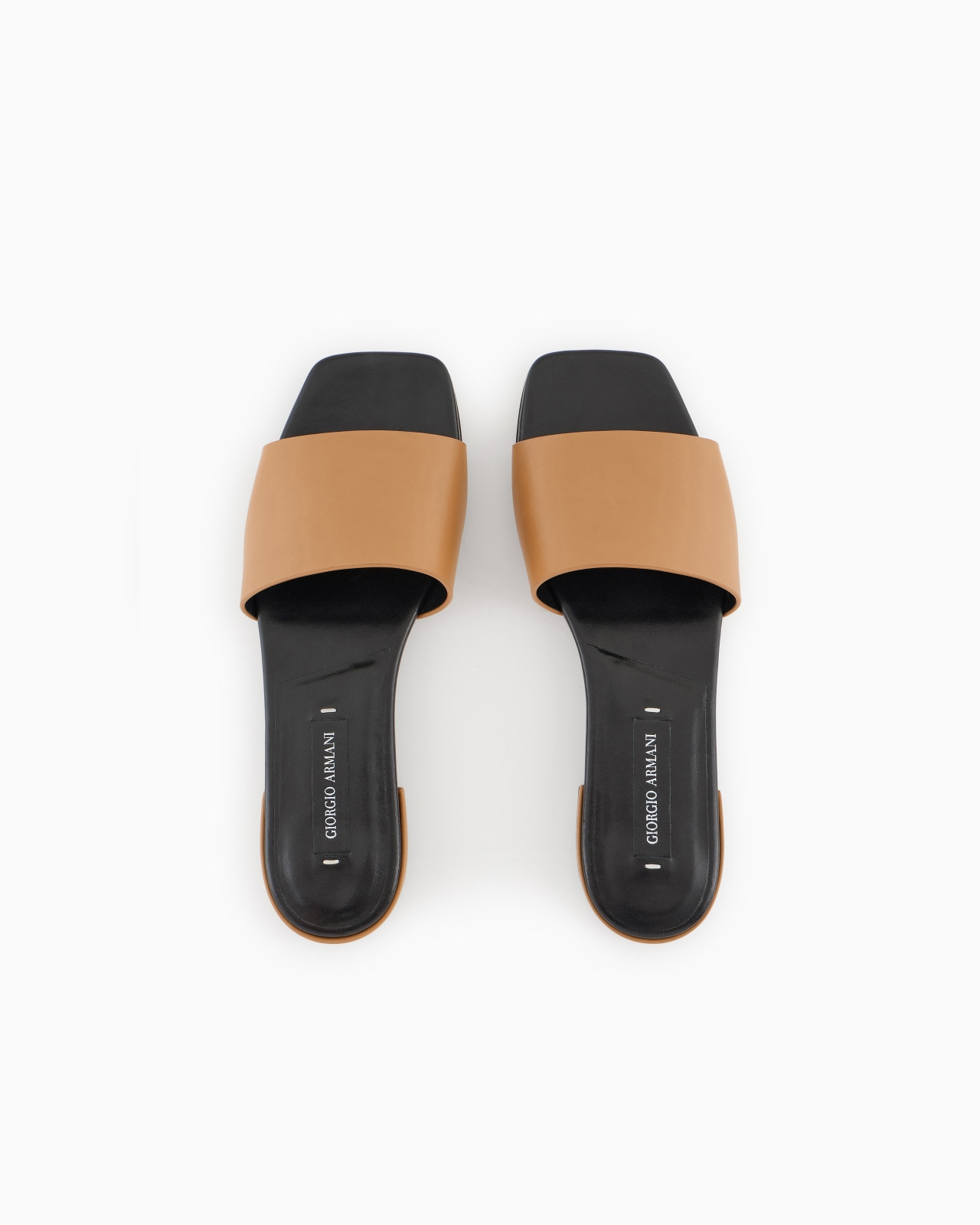 GIORGIO ARMANI X 10 CORSO COMO CALFSKIN FLAT SANDALS - 3