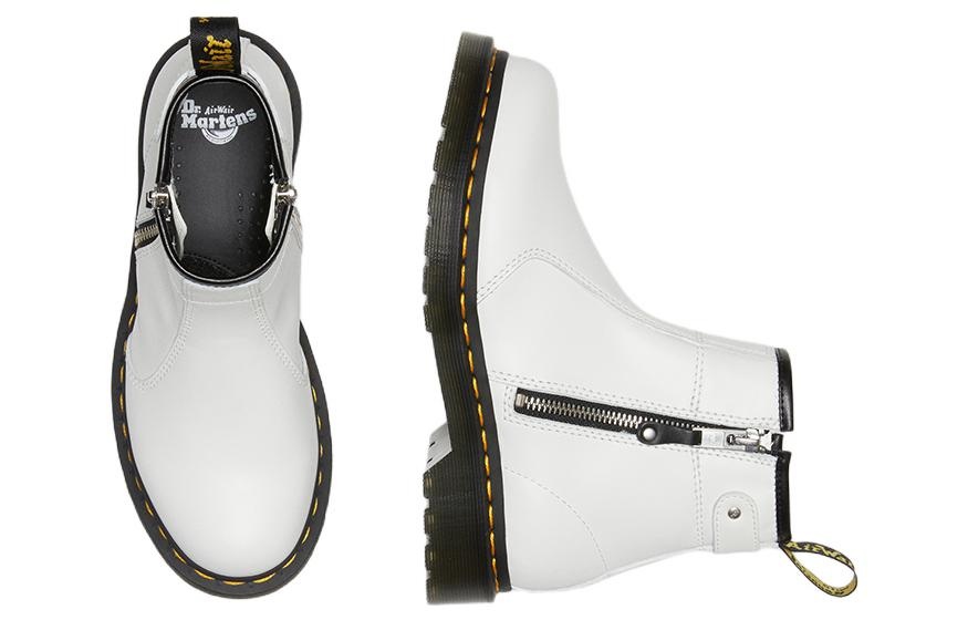 (WMNS) Dr. Martens 2976 Twin Zip Boots 'White' 27618100 - 4