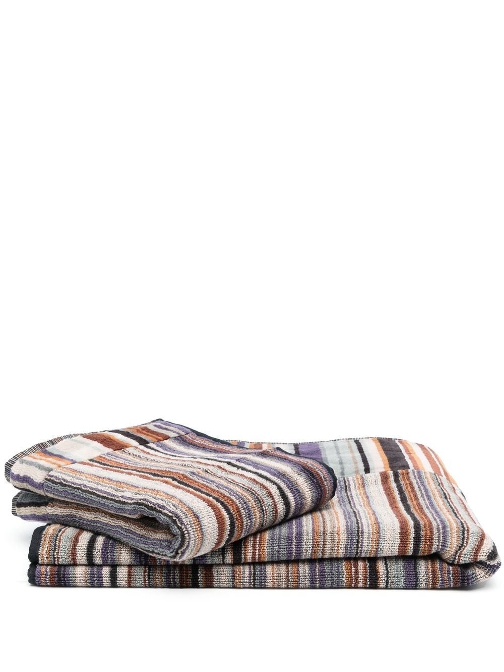 set of two striped towels - 1
