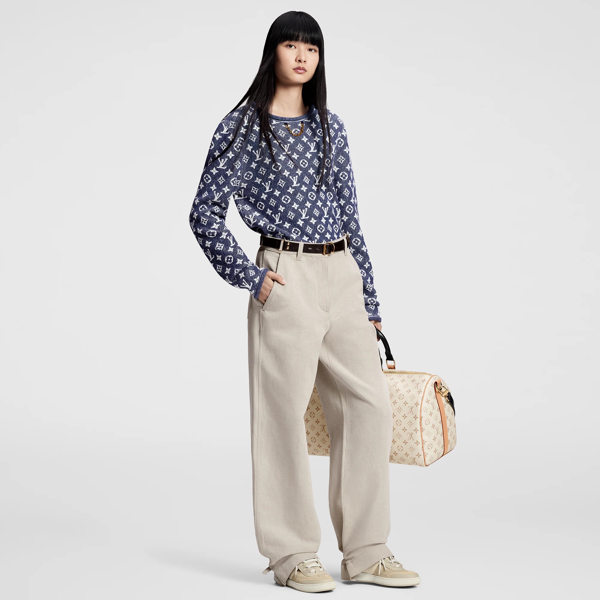 Monogram Jacquard Pullover - 3