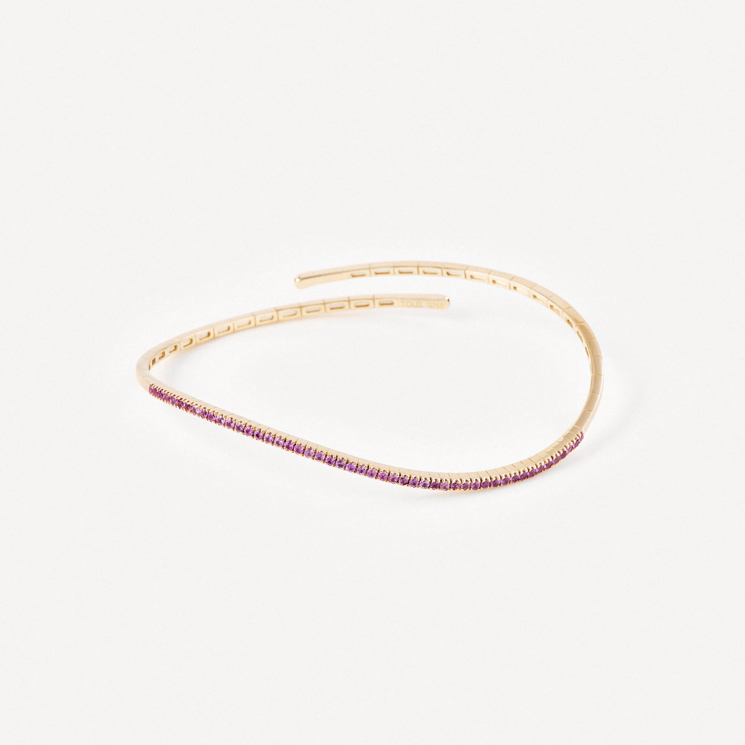 Gold Open bracelet with pink sapphire TOUS ATELIER - 1