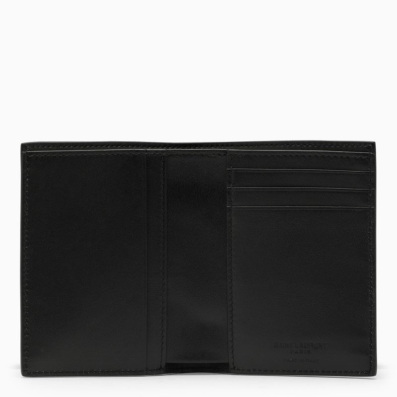 Saint Laurent Black Leather Vertical Wallet Men - 2