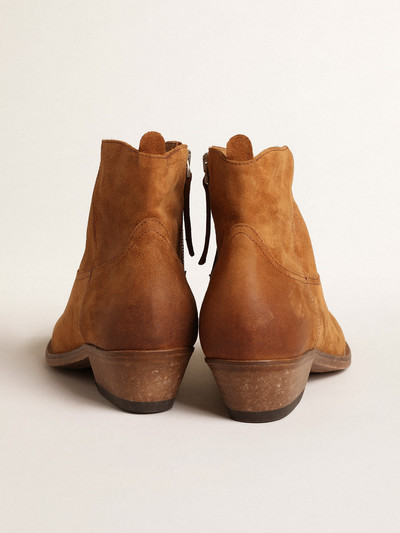 Golden Goose Young ankle boots in cognac-colored suede outlook
