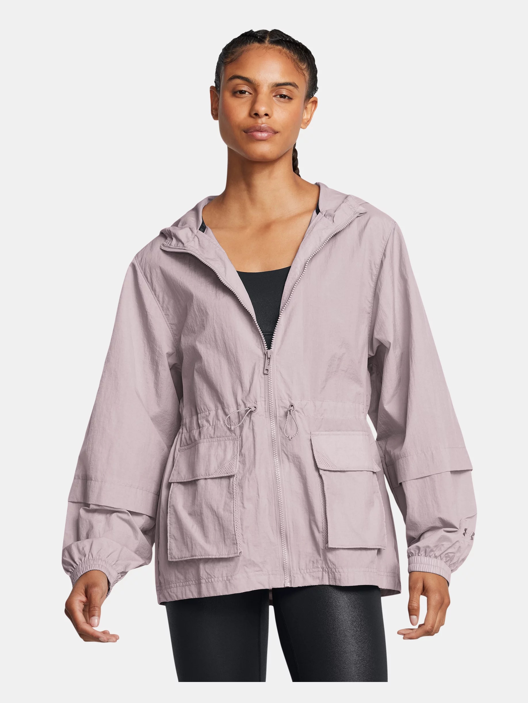 Women's UA Crinkle Woven Jacket - 2