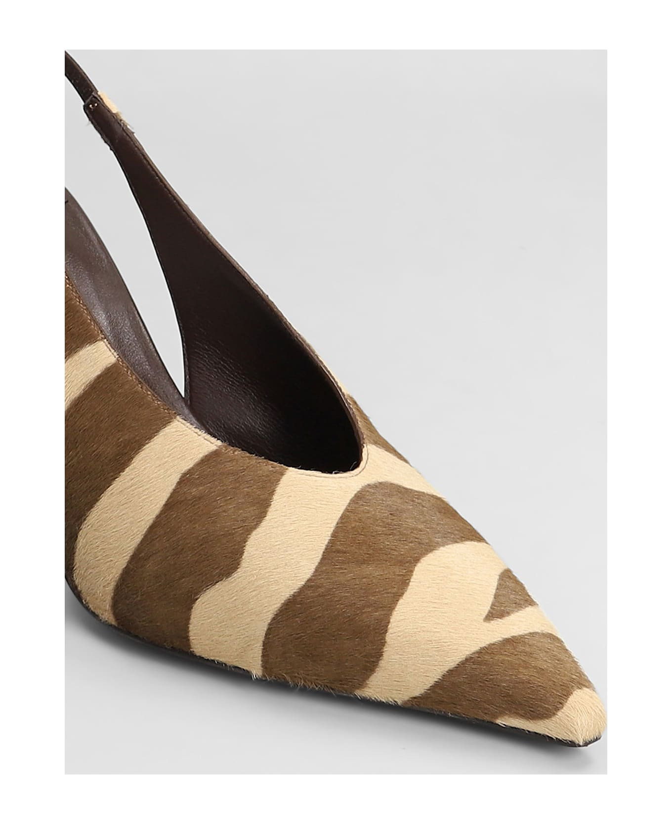 Isa 80 Pumps In Brown Pony Skin - 5