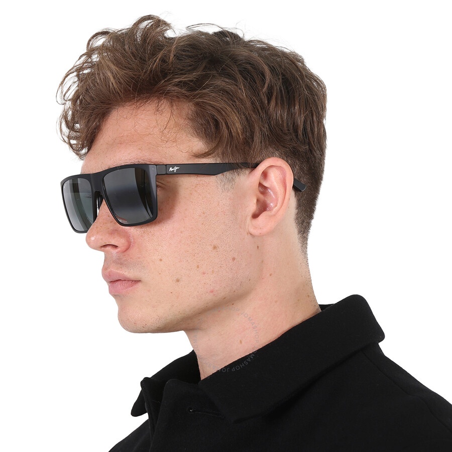 Maui Jim Honokalani Nuetral Grey Rectangular Men's Sunglasses 455-02 57 - 2