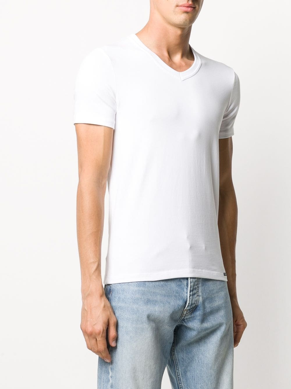 V-neck cotton T-shirt - 3