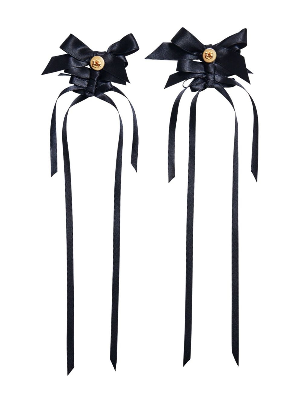 multi-bow drip earrings - 2