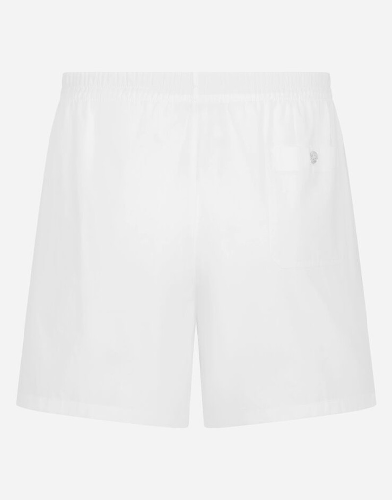 Long cotton boxers with branded plate 3