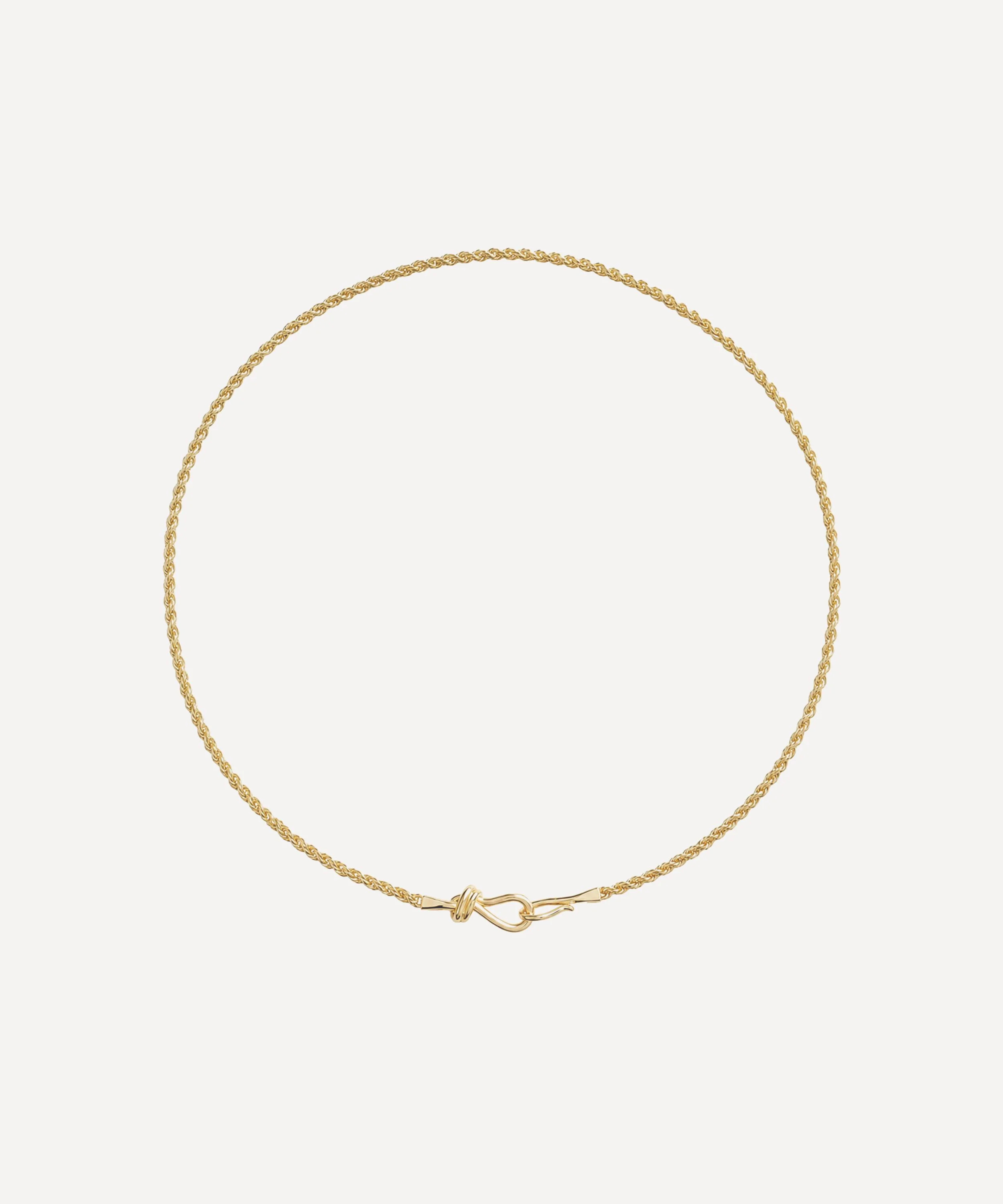 Gold-Plated Olympia Knot Necklace - 1