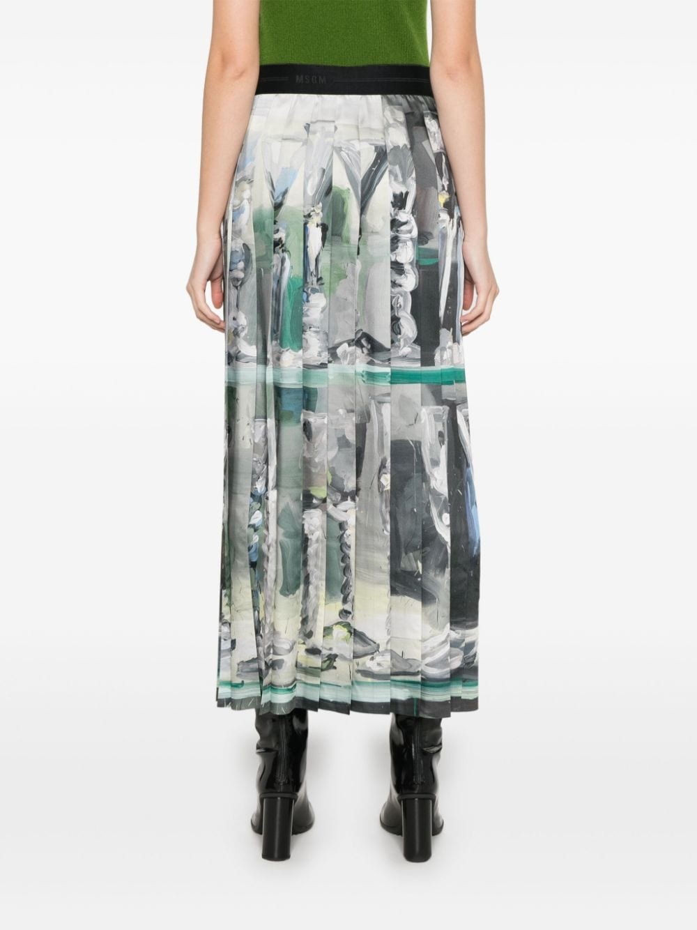 pleated maxi skirt - 4