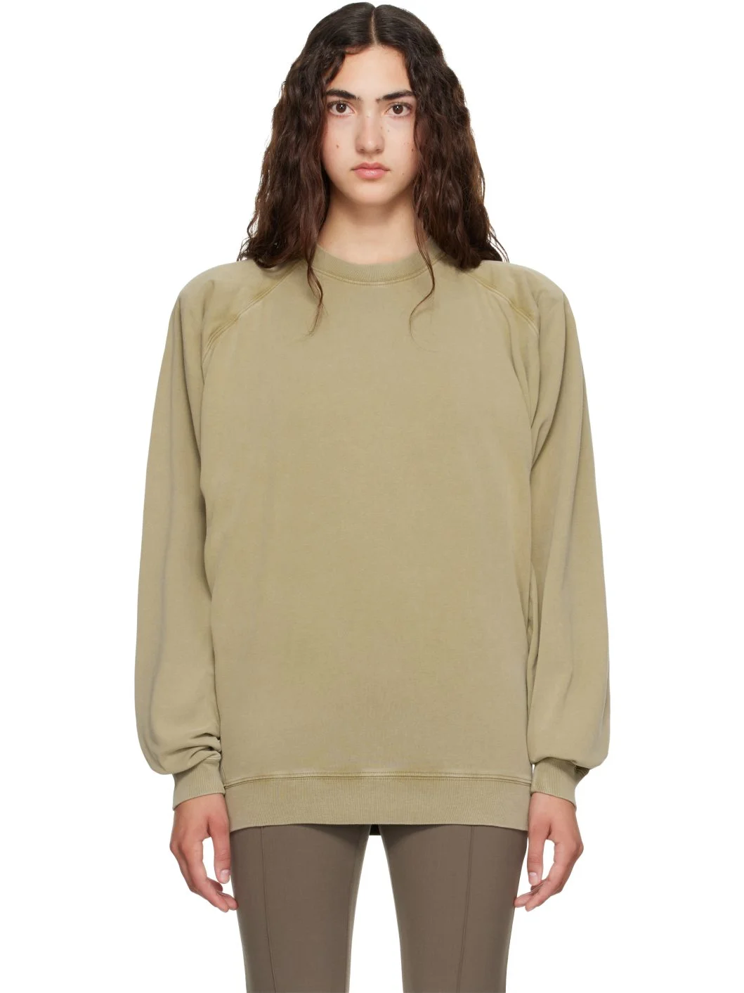 Beige Bat Long Sleeve T-shirt - 1