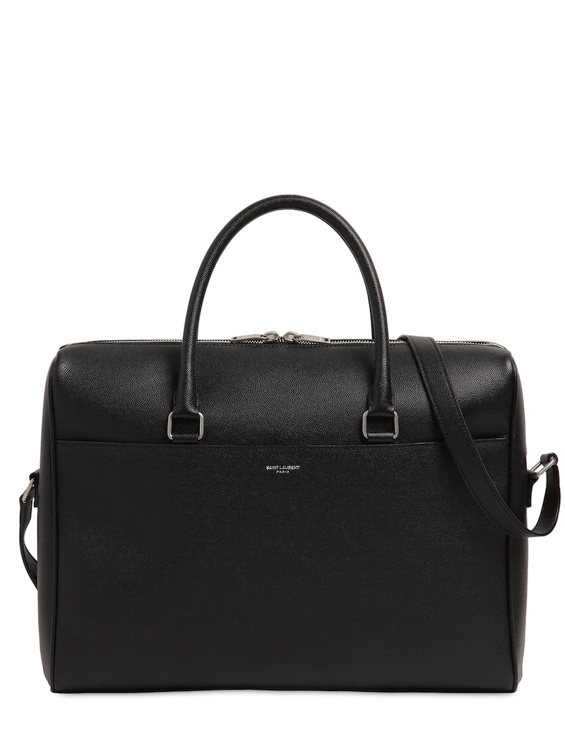 GRAINED LEATHER BUSINESS BAG - 1