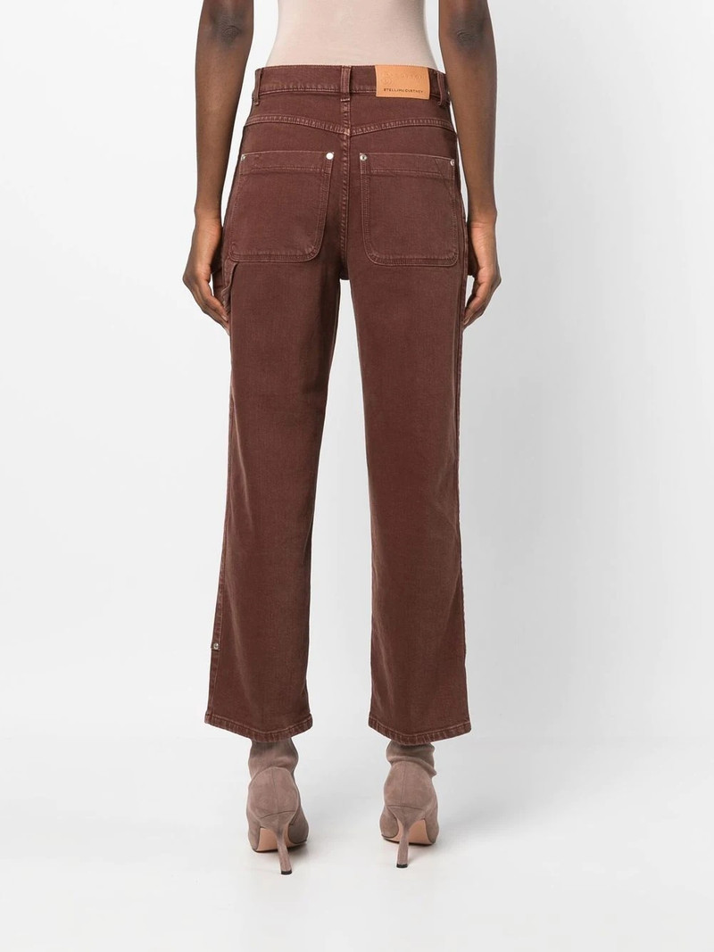 Workwear cropped denim pants 3