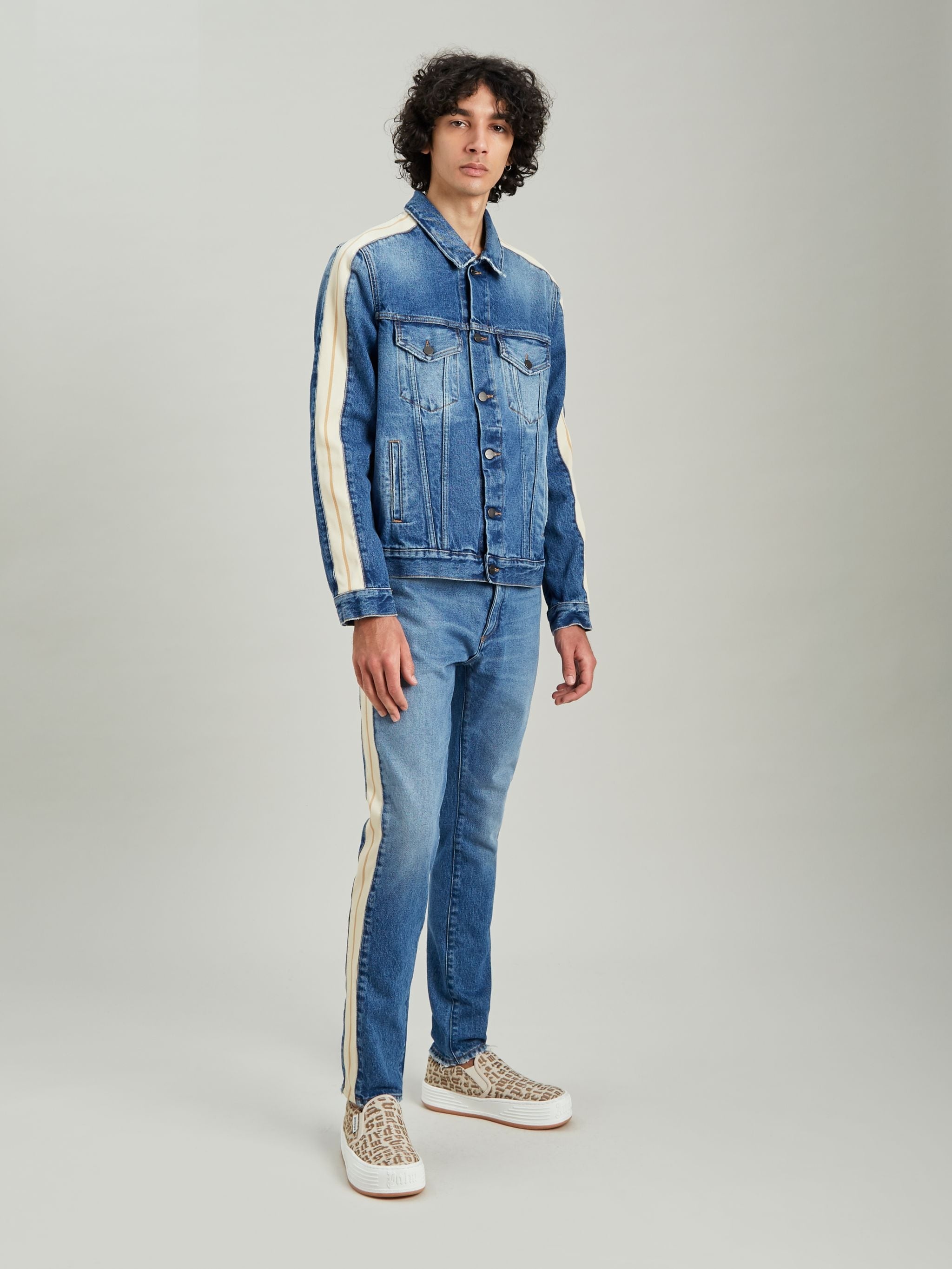 DENIM TRACK PANTS - 2