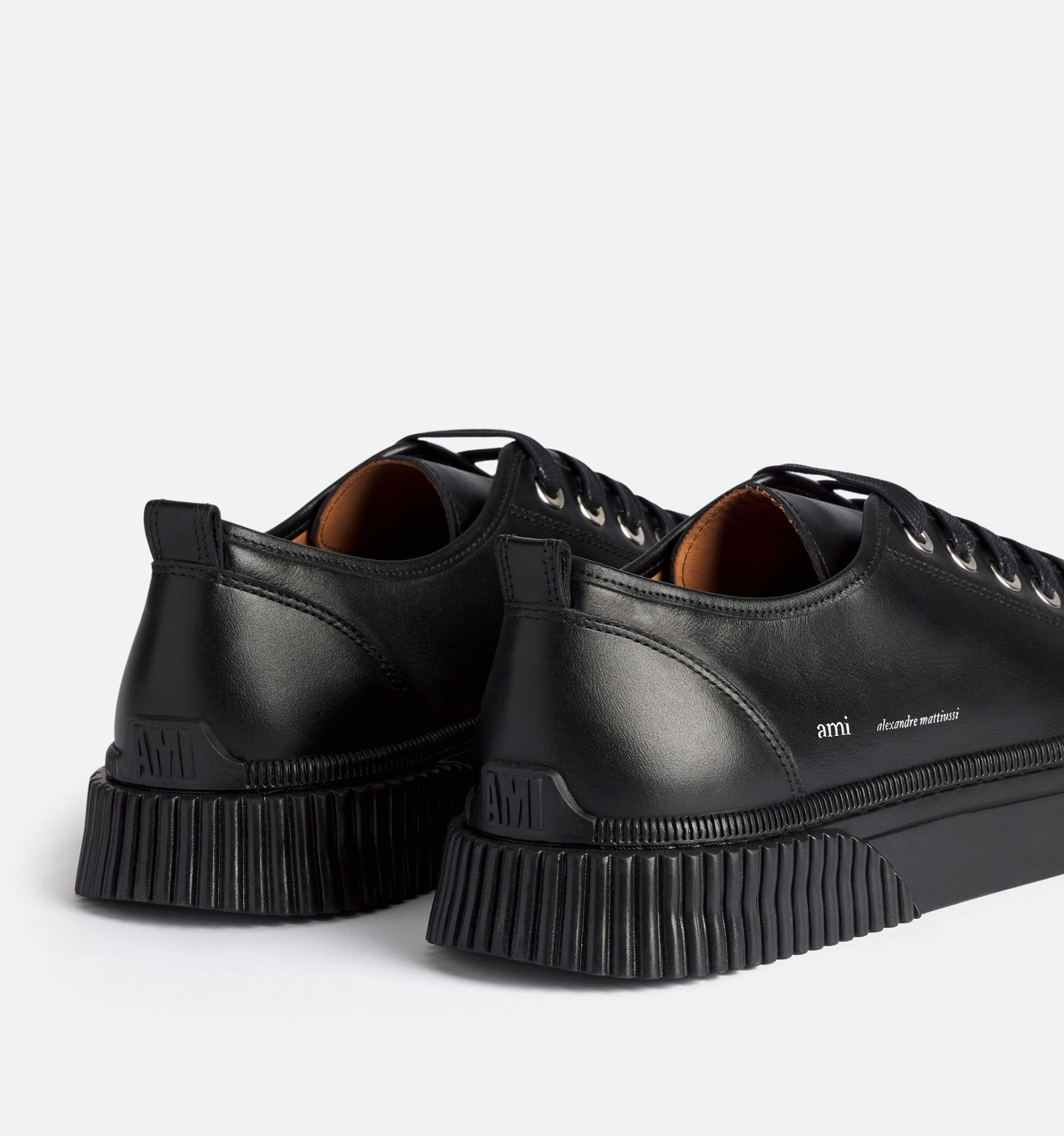Lace-Up Low-Top Logo Sneakers - 6